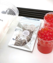 Load image into Gallery viewer, Raspberry and Strawberry Fruit Tea Popping Boba Box | Choose your flavor
